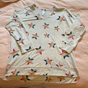 Paisley Grace gray long sleeve tee